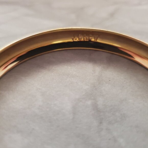 💕 J.Crew Cream Enamel Bangle Bracelet 💕 - Picture 6 of 9